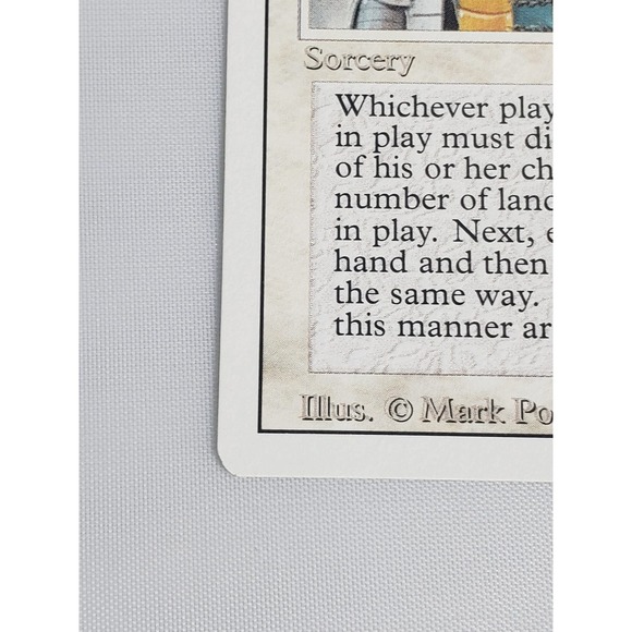 Balance Revised Edition 1994 MTG White Sorcery Vintage Magic Card - Picture 5 of 10